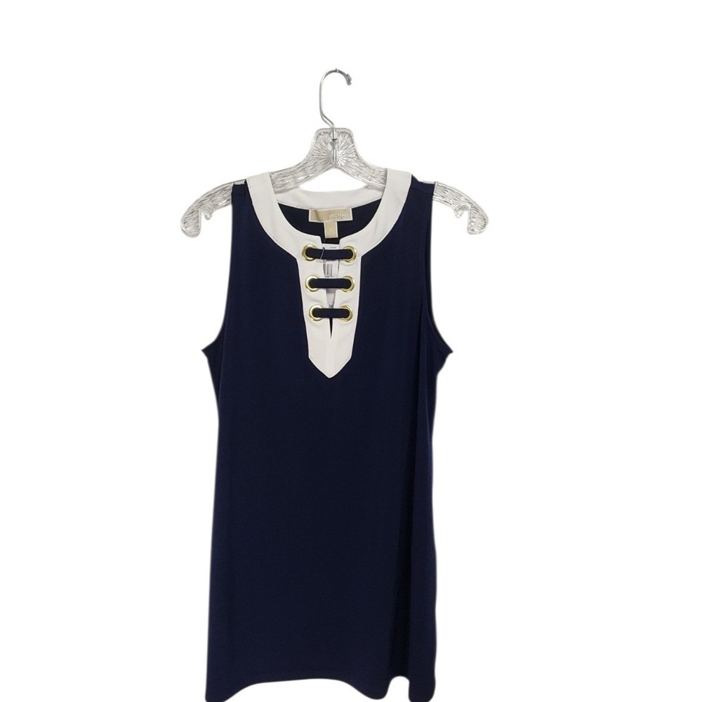 Michael Kors Sleeveless Top Women Size S True Navy New With Tags